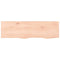 vidaXL Wall Shelf 100x30x(2-6) cm Untreated Solid Wood Oak