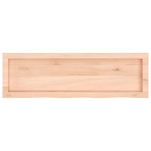 vidaXL Wall Shelf 100x30x(2-6) cm Untreated Solid Wood Oak
