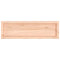 vidaXL Wall Shelf 100x30x(2-6) cm Untreated Solid Wood Oak