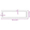 vidaXL Wall Shelf 100x30x(2-6) cm Untreated Solid Wood Oak