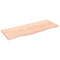 vidaXL Wall Shelf 100x40x2 cm Untreated Solid Wood Oak