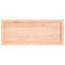 vidaXL Wall Shelf 100x40x(2-4) cm Untreated Solid Wood Oak