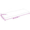 vidaXL Wall Shelf 100x40x(2-4) cm Untreated Solid Wood Oak