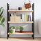 vidaXL Wall Shelf 100x40x(2-6) cm Untreated Solid Wood Oak