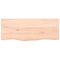 vidaXL Wall Shelf 100x40x(2-6) cm Untreated Solid Wood Oak