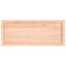 vidaXL Wall Shelf 100x40x(2-6) cm Untreated Solid Wood Oak