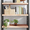 vidaXL Wall Shelf 100x40x(2-6) cm Untreated Solid Wood Oak