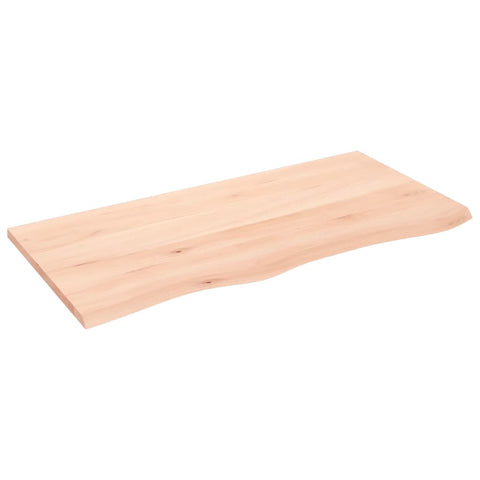 vidaXL Wall Shelf 100x50x2 cm Untreated Solid Wood Oak