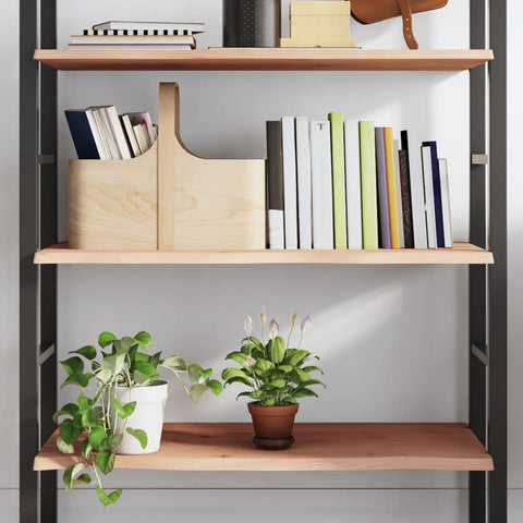 vidaXL Wall Shelf 100x50x2 cm Untreated Solid Wood Oak