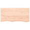 vidaXL Wall Shelf 100x50x(2-6) cm Untreated Solid Wood Oak