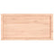 vidaXL Wall Shelf 100x50x(2-6) cm Untreated Solid Wood Oak