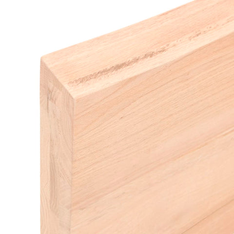 vidaXL Wall Shelf 100x50x(2-6) cm Untreated Solid Wood Oak