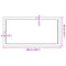 vidaXL Wall Shelf 100x50x(2-6) cm Untreated Solid Wood Oak