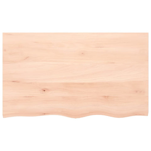 vidaXL Wall Shelf 100x60x2 cm Untreated Solid Wood Oak