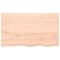 vidaXL Wall Shelf 100x60x(2-4) cm Untreated Solid Wood Oak