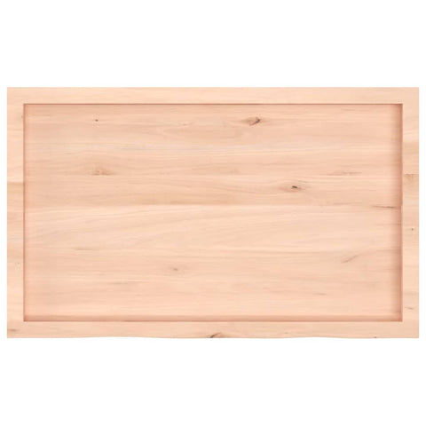 vidaXL Wall Shelf 100x60x(2-6) cm Untreated Solid Wood Oak