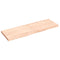 vidaXL Wall Shelf 120x40x(2-4) cm Untreated Solid Wood Oak