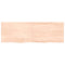 vidaXL Wall Shelf 120x40x(2-4) cm Untreated Solid Wood Oak