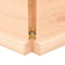 vidaXL Wall Shelf 120x40x(2-4) cm Untreated Solid Wood Oak