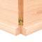 vidaXL Wall Shelf 120x40x(2-4) cm Untreated Solid Wood Oak
