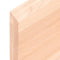 vidaXL Wall Shelf 120x40x(2-4) cm Untreated Solid Wood Oak