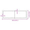 vidaXL Wall Shelf 120x40x(2-4) cm Untreated Solid Wood Oak