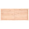 vidaXL Wall Shelf 120x50x(2-4) cm Untreated Solid Wood Oak