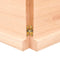 vidaXL Wall Shelf 120x50x(2-4) cm Untreated Solid Wood Oak