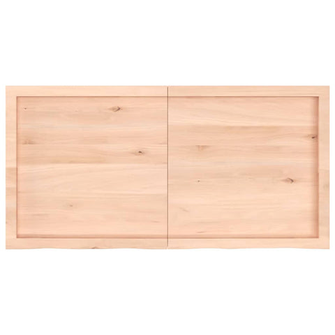 vidaXL Wall Shelf 120x60x(2-6) cm Untreated Solid Wood Oak