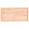 vidaXL Wall Shelf 120x60x(2-6) cm Untreated Solid Wood Oak