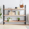 vidaXL Wall Shelf 140x40x(2-4) cm Untreated Solid Wood Oak