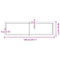 vidaXL Wall Shelf 140x40x(2-4) cm Untreated Solid Wood Oak