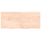 vidaXL Wall Shelf 140x60x(2-4) cm Untreated Solid Wood Oak