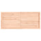 vidaXL Wall Shelf 140x60x(2-4) cm Untreated Solid Wood Oak