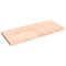 vidaXL Wall Shelf 140x60x(2-6) cm Untreated Solid Wood Oak