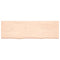 vidaXL Wall Shelf 160x50x(2-6) cm Untreated Solid Wood Oak
