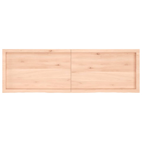 vidaXL Wall Shelf 160x50x(2-6) cm Untreated Solid Wood Oak