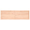vidaXL Wall Shelf 160x50x(2-6) cm Untreated Solid Wood Oak