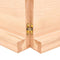 vidaXL Wall Shelf 160x50x(2-6) cm Untreated Solid Wood Oak