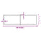 vidaXL Wall Shelf 160x50x(2-6) cm Untreated Solid Wood Oak