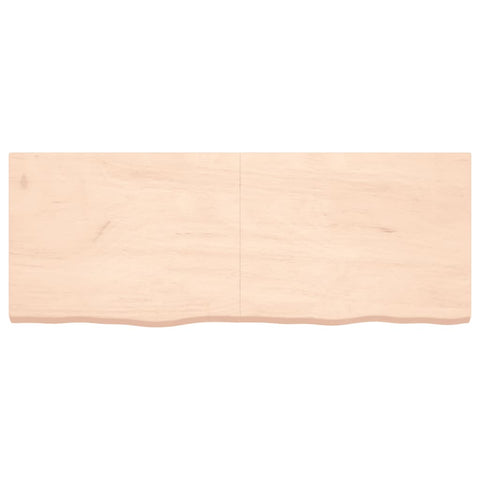 vidaXL Wall Shelf 160x60x(2-6) cm Untreated Solid Wood Oak