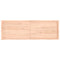 vidaXL Wall Shelf 180x60x(2-4) cm Untreated Solid Wood Oak