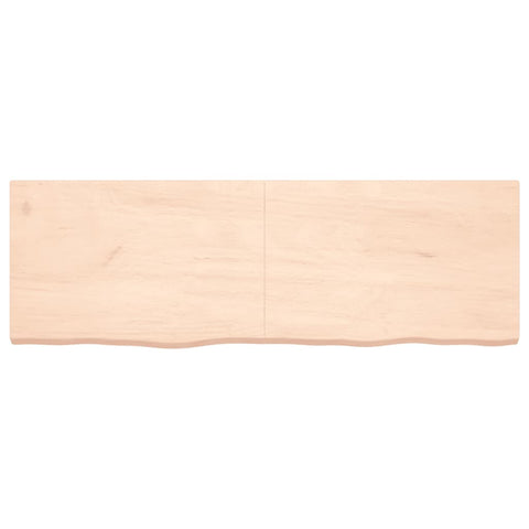 vidaXL Wall Shelf 180x60x(2-6) cm Untreated Solid Wood Oak