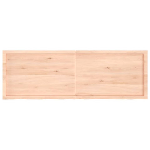 vidaXL Wall Shelf 180x60x(2-6) cm Untreated Solid Wood Oak
