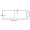 vidaXL Wall Shelf 180x60x(2-6) cm Untreated Solid Wood Oak