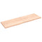 vidaXL Wall Shelf 200x60x(2-4) cm Untreated Solid Wood Oak