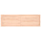 vidaXL Wall Shelf 200x60x(2-4) cm Untreated Solid Wood Oak