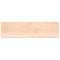 vidaXL Wall Shelf 220x60x(2-4) cm Untreated Solid Wood Oak