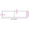 vidaXL Wall Shelf 220x60x(2-4) cm Untreated Solid Wood Oak