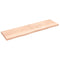 vidaXL Wall Shelf 220x60x(2-6) cm Untreated Solid Wood Oak